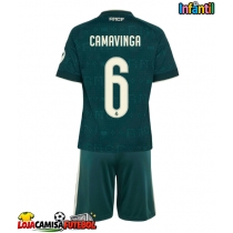 Camisa de Futebol Real Madrid Eduardo Camavinga #6 Equipamento Secundário Infantil 2026-27 Manga Curta (+ Calças curtas)